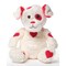 Bearington Patches of Love Valentines Stuffed Animal, 6 Inch Valentines Stuffed Dog Plush, Ideal for Valentine Day Gifts for Kids